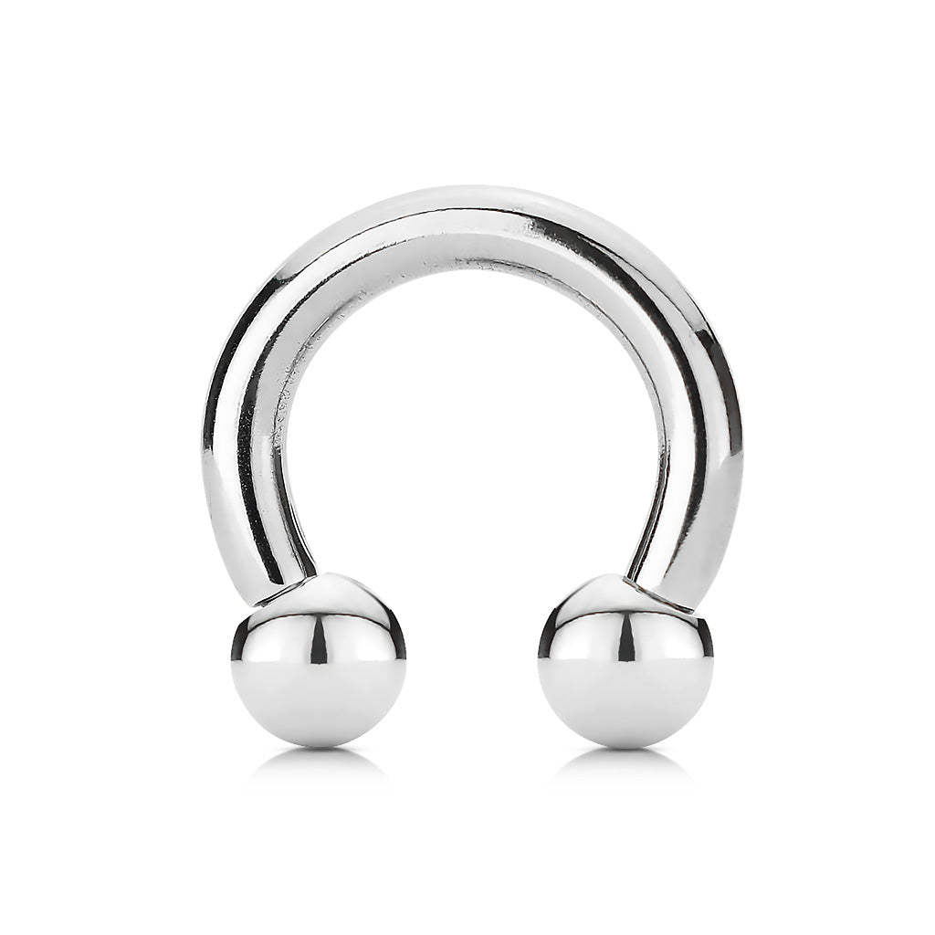 Surgical Steel Externally Threaded Horseshoe