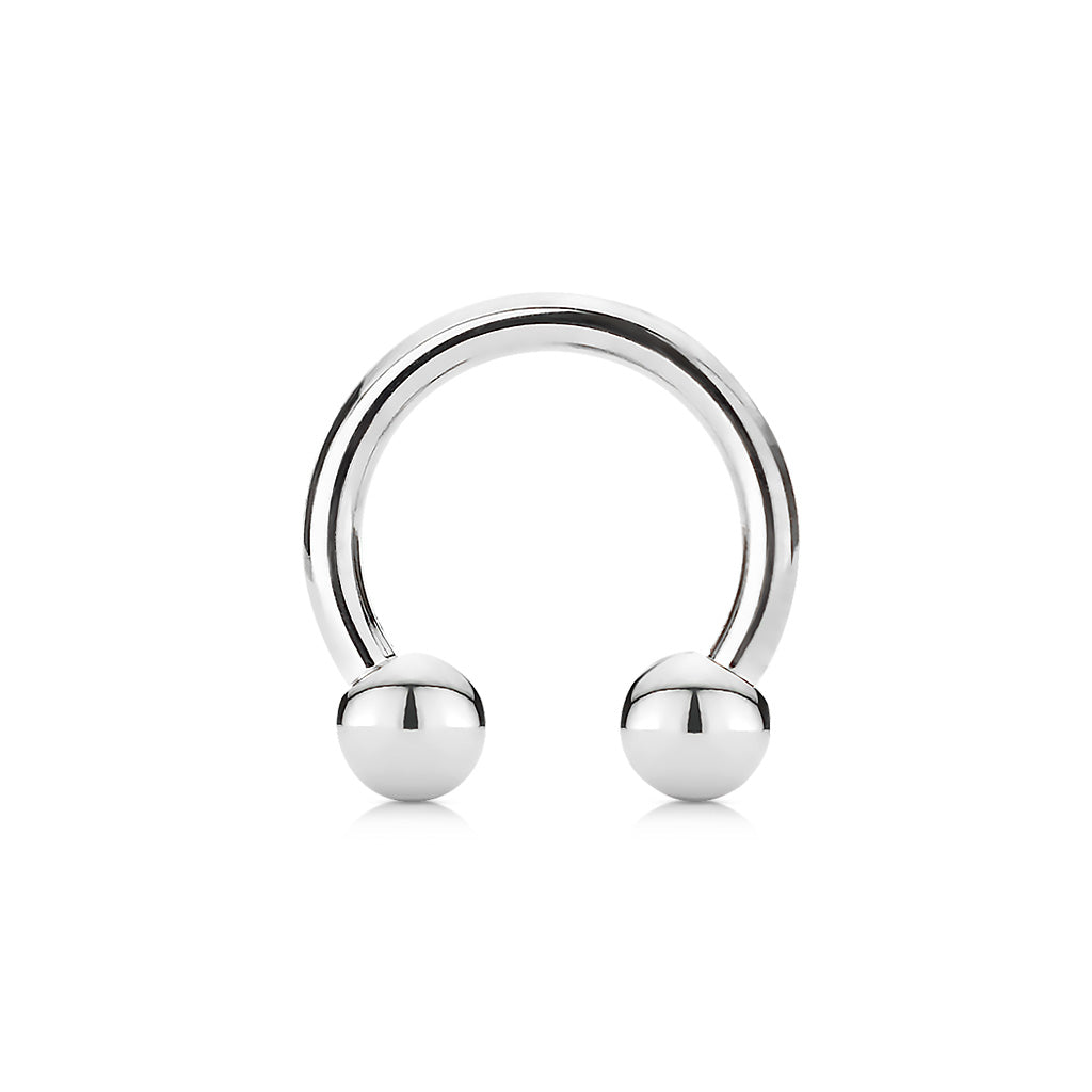 Surgical Steel Externally Threaded Horseshoe
