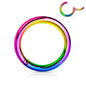 Surgical Steel Hinged Rings 16G - Coloured