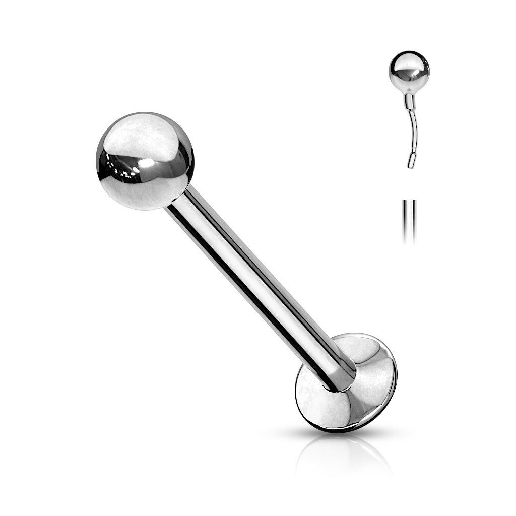 Surgical Steel Threadless Solid Ball Labret Combo